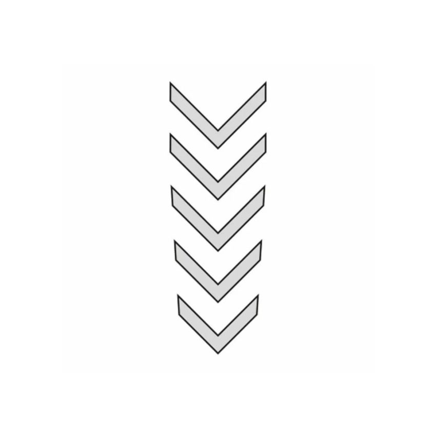 CG Çamurluk Üst Sticker Ok Model Nikel