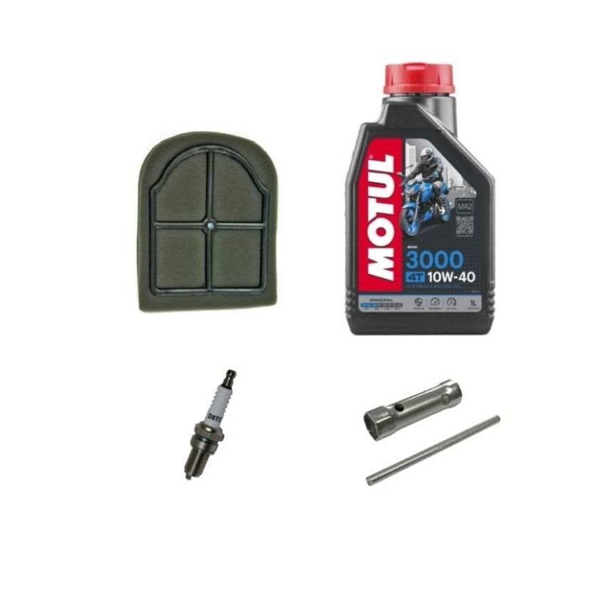 CG Bakım Seti Pencere Filtre+Buji+Buji Anahtarı+Motul 3000 10W40 Yağ